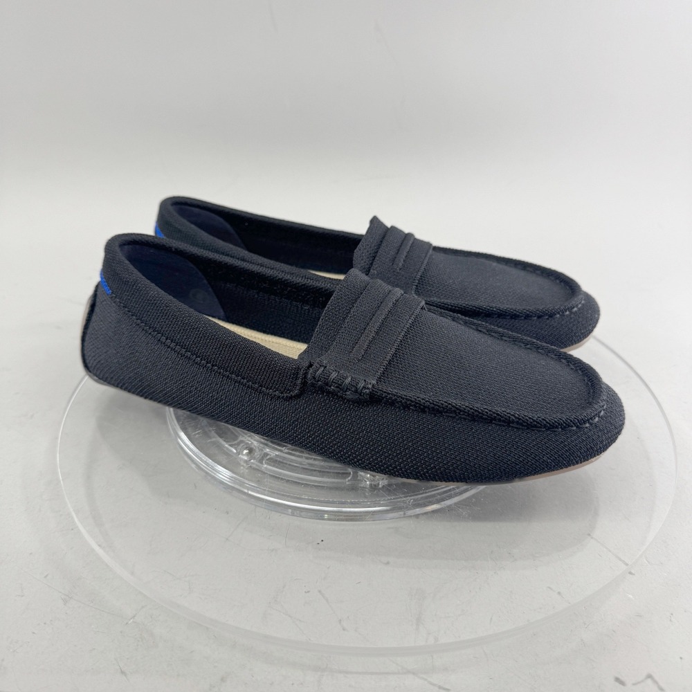Rothy's Women Black The Driver Knit Penny Loafer Slip On Shoes Size 8